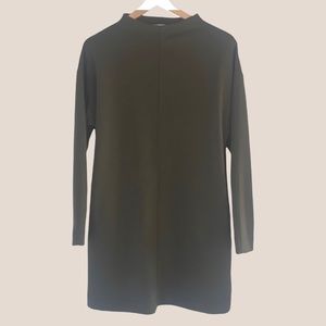 Women’s Forest Green Comfy Long Sleeve Dress | XS